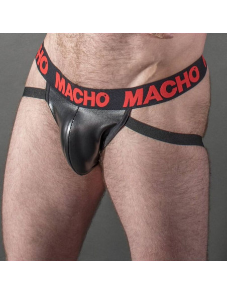 MACHO - MX25RC JOCK RED LEATHER S