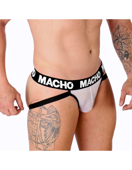 MACHO - MX26X1 JOCK GRILL WHITE S