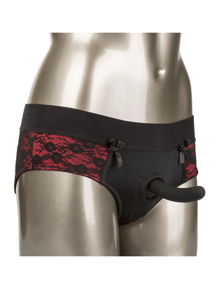 CALEXOTICS - SCANDAL SET OF CROTCHLESS PANTIES WITH DILDO SIZE S-M