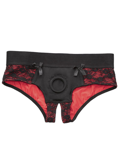 CALEXOTICS - SCANDAL SET OF CROTCHLESS PANTIES WITH DILDO SIZE S-M