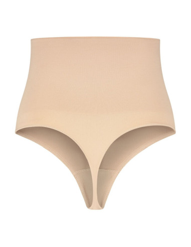 BYE-BRA - THONG STYLE SEAMLESS GIRDLE BEIGE SIZE S