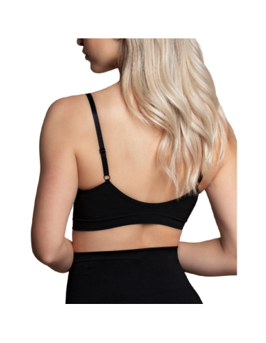 BYE-BRA - MEDIUM CONTROL BRA SEAMLESS BLACK SIZE S
