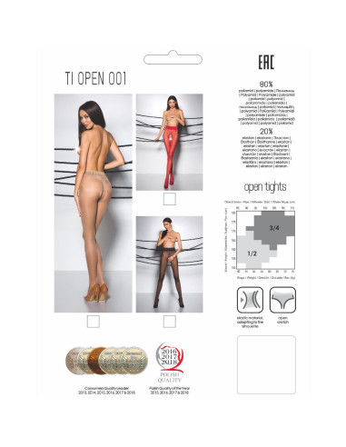 PASSION - TIOPEN 001 BLACK TIGHTS 1-2 20 DEN