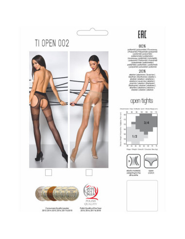 PASSION - TIOPEN 002 BLACK TIGHTS 1-2 20 DEN