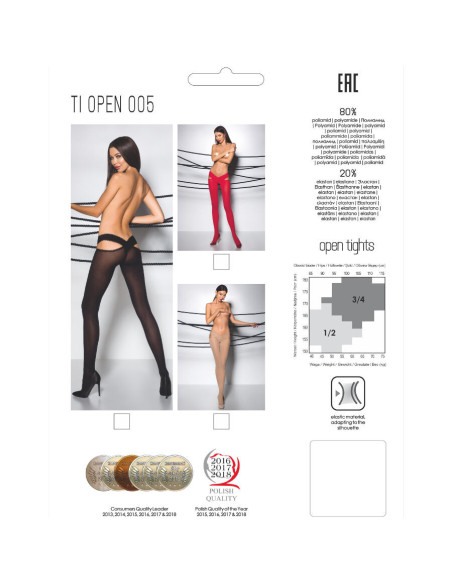 PASSION - TIOPEN 005 BLACK TIGHTS 1-2 60 DEN