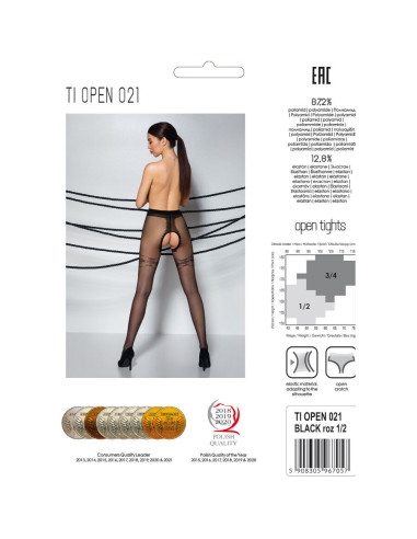 PASSION - TIOPEN 021 BLACK TIGHTS 1-2 20 DEN