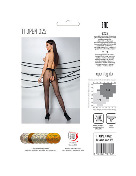 PASSION - TIOPEN 022 BLACK TIGHTS 1-2 20 DEN
