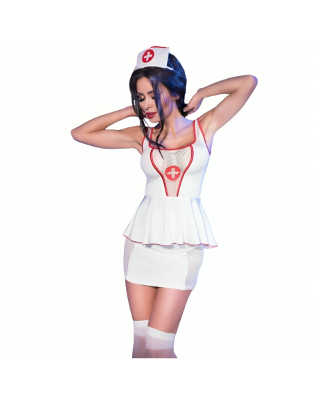 CHILIROSE - CR 4160 COSTUME NURSE TOP and SKIRT S-M