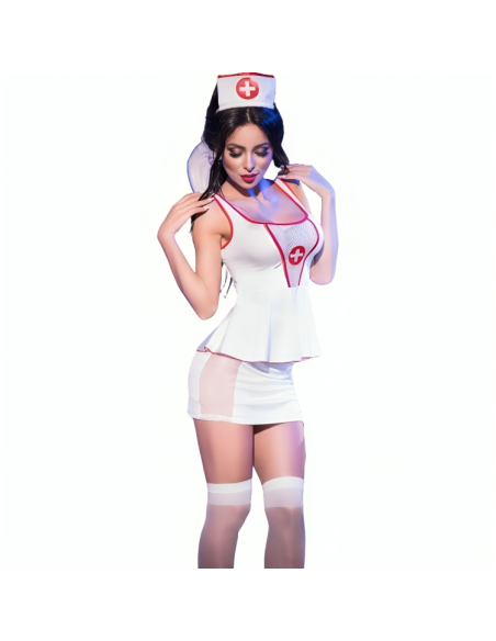CHILIROSE - CR 4160 COSTUME NURSE TOP and SKIRT S-M