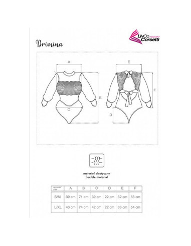 LIVCO CORSETTI FASHION - DRIMINA LC90690 BODY NANVY BLUE