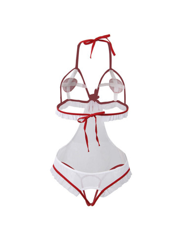 SUBBLIME - SEXY CROTCHLESS NURSE COSTUME S-M