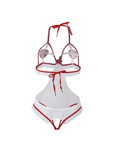 SUBBLIME - SEXY CROTCHLESS NURSE COSTUME S-M