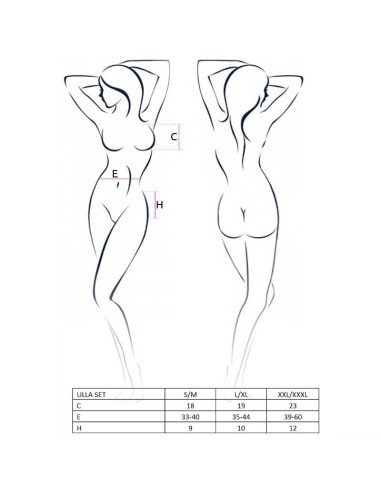 PASSION - MOTERIS ULLA RINKINYS L-XL DYDŽIO