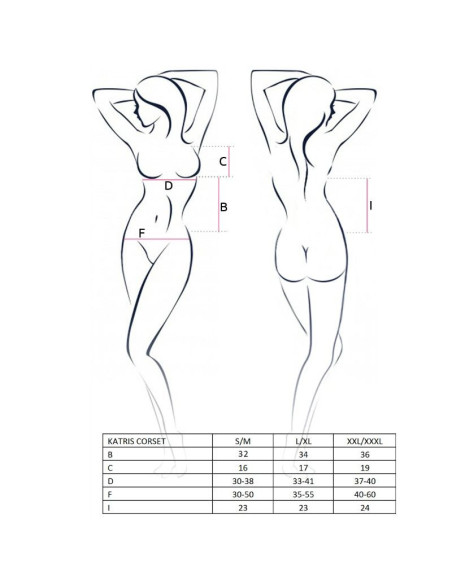 AISTRA - MOTERIMS KATRISS JUODAS KORSETAS DYDIS S-M