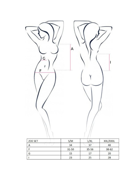 PASSION - WOMAN ZOE SET SIZE S-M