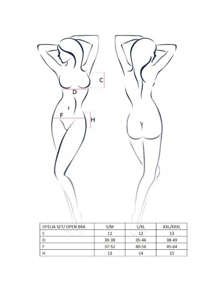PASSION - WOMAN OFELIA SET SIZE S-M