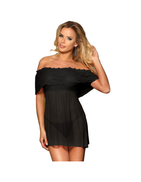 SUBBLIME - DRESSES SHORT DRESS THONG BLACK S-M