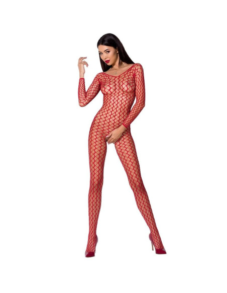 PASSION - WOMAN BS068 BODYSTOCKING BLACK ONE SIZE