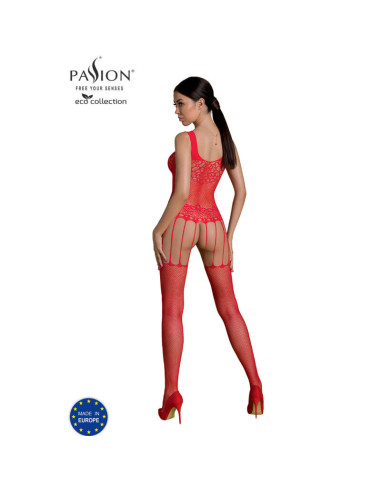 PASSION - ECO COLLECTION BODYSTOCKING ECO BS001 RED