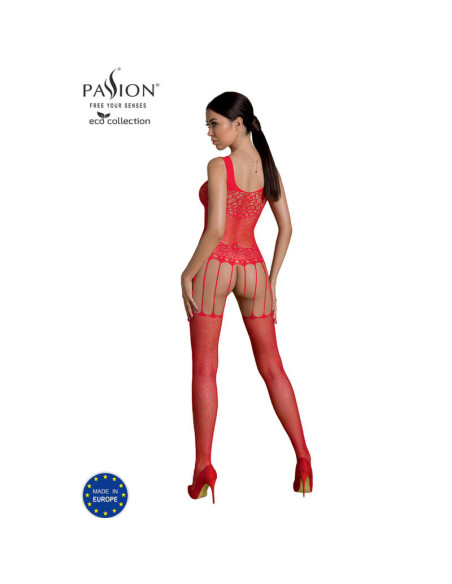 PASSION - ECO COLLECTION BODYSTOCKING ECO BS001 RED