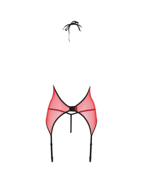 PASSION - PEONIA CORSET EROTIC LINE RED S-M