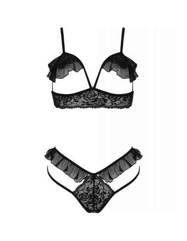 PASSION - DOLLY SET TWO PIECES BLACK S-M