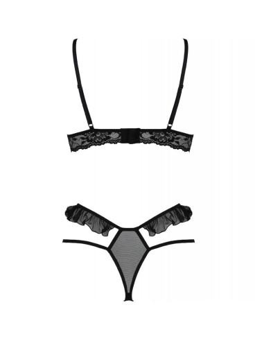 PASSION - DOLLY SET TWO PIECES BLACK S-M