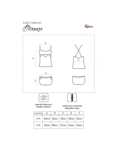 LIVCO CORSETTI FASHION - MIRAAZE LC 90567 SHIRT SHORTS BLACK