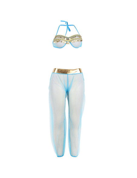 SUBBLIME - INDIA STYLE BLUE LINGERIE SET S-M