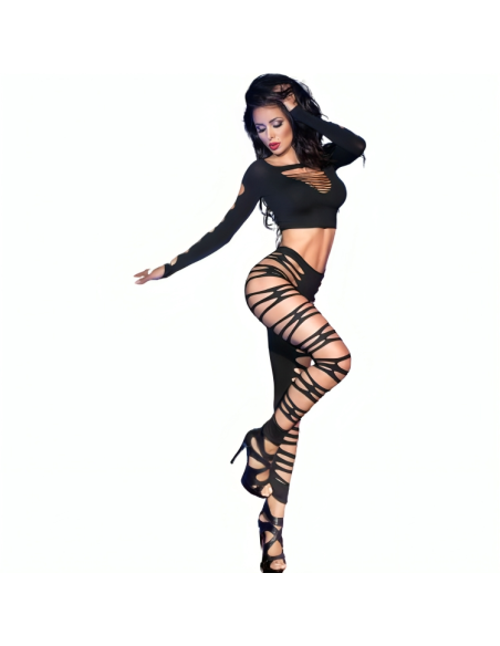 CHILIROSE - CR 3654 VIRŠUTINĖ IR TIMPOS JUODOS S-M