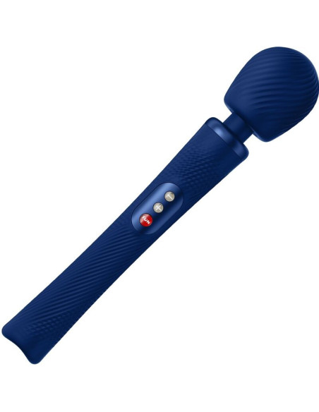 FUN FACTORY - VIM SILICONE RECHARGEABLE VIBRATING WEIGHTED RUMBLE WAND MIDNIGHT BLUE