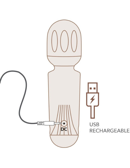 ROCKS-OFF - MINI ĮKROVIMAS LAZDA 16 FUNKCIJŲ JUODAS TULIPANAS