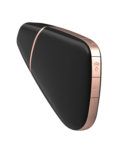 SATISFYER - MEILĖS TRIAMBLIS ORO IMPULSŲ STIMULIATORIUS IR VIBRATORIUS JUODAS