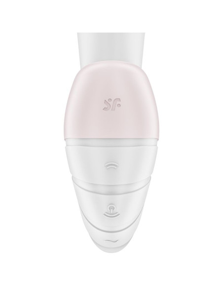SATISFYER - SUPERNOVA oro pulsavimo ir vibracijos stimuliatorius, baltas