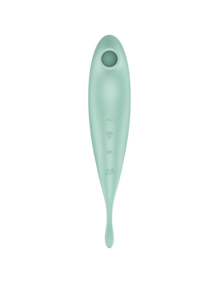 SATISFYER – „TWIRLING PRO“ oro pulsacinis stimuliatorius ir vibratoriaus programėlė, raudona