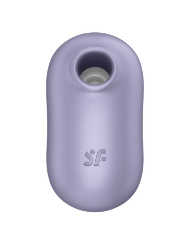 SATISFYER - PRO TO GO 2 DVIGUBAS ORO IMPULSUOTOJAS IR VIBRATORIUS VIOLETINIS