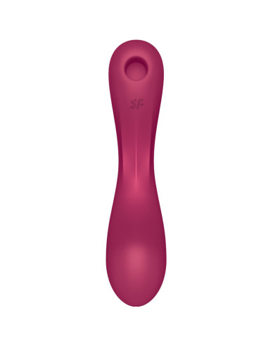 SATISFYER - CURVE TRINITY 1 AIR PULSE VIBRATION RED