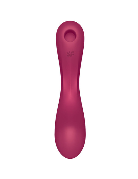SATISFYER - CURVE TRINITY 1 AIR PULSE VIBRATION RED