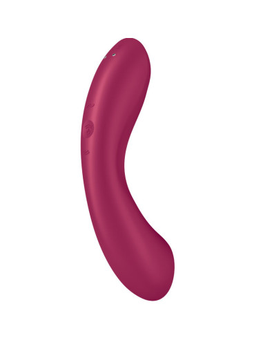 SATISFYER - CURVE TRINITY 1 AIR PULSE VIBRATION RED