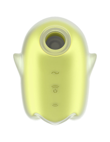 SATISFYER - GLOWING GHOST AIR PULSE and VIBRATOR YELLOW