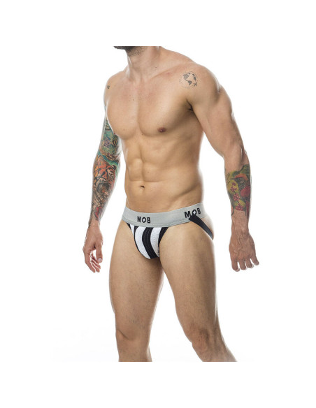 MOB - CLASSIC STRIPE WHITE JOCK SIZE L