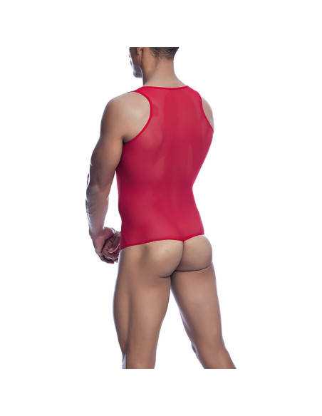 MOB - RED TRANSPARENT BODYSHEER SIZE L-XL