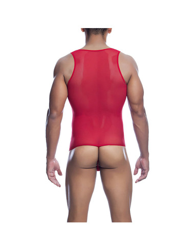 MOB - RED TRANSPARENT BODYSHEER SIZE L-XL