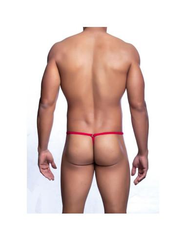 MOB - RED TEAR-SHAPED THONG SIZE L-XL