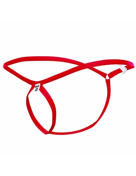 MOB - RED TEAR-SHAPED THONG SIZE L-XL