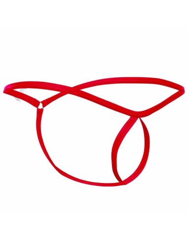 MOB - RED TEAR-SHAPED THONG SIZE L-XL