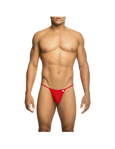 MOB - TRANSPARENT RED T-SHAPED THONG SIZE L-XL