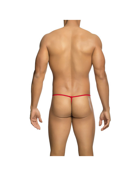 MOB - TRANSPARENT RED T-SHAPED THONG SIZE L-XL