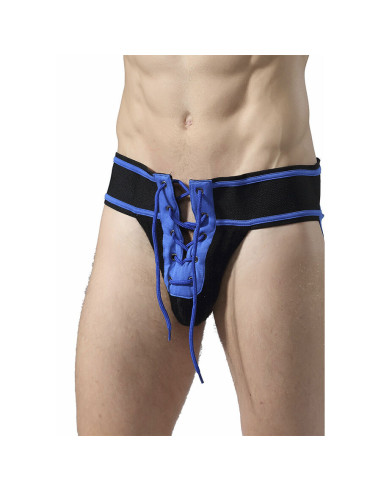 MOB - FETISH JOCKSTRAP FOOTBALL BLUE SIZE L