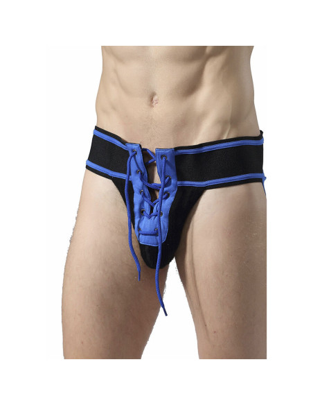 MOB - FETISH JOCKSTRAP FOOTBALL BLUE SIZE L